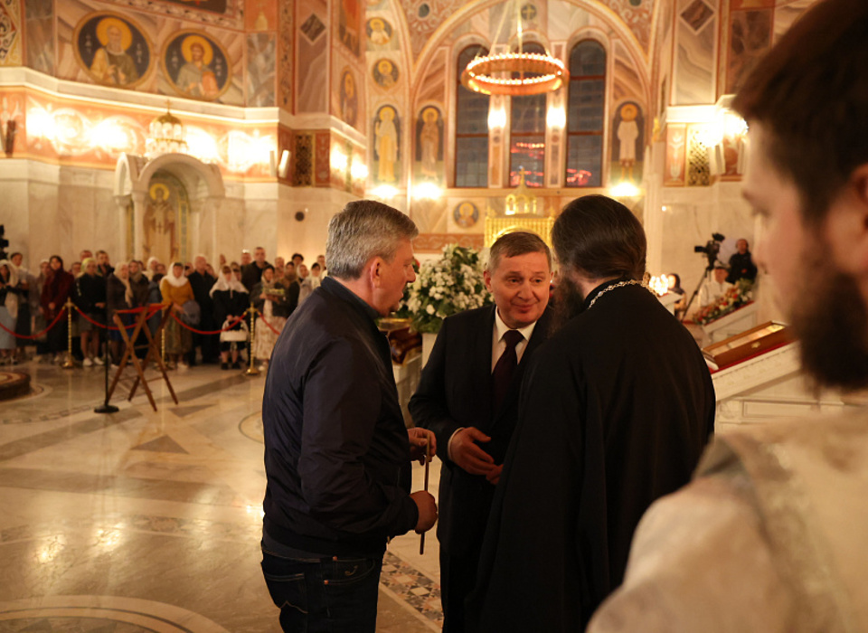 Андрей Бочаров и Владимир Марченко приняли участие в торжественном богослужении