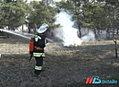 В Волгограде пожар на острове Сарпинском потушили к двум часам ночи